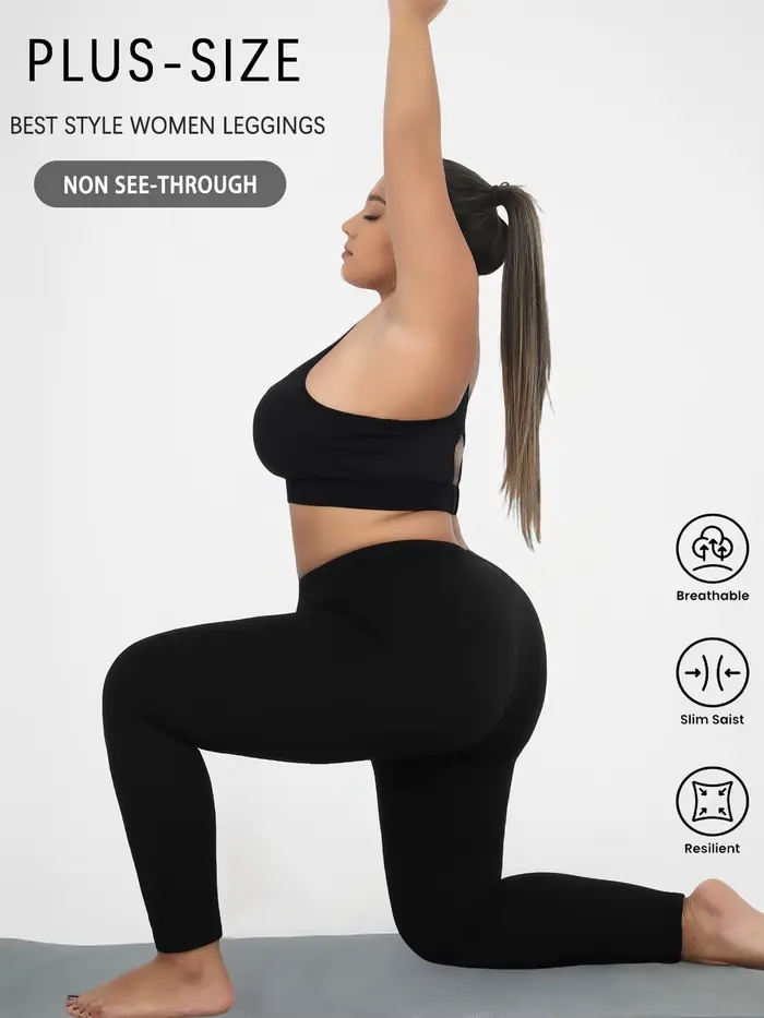 Leggings de Sport Super doux grande taille pour femmes, sans transparence, pour entraînement, course