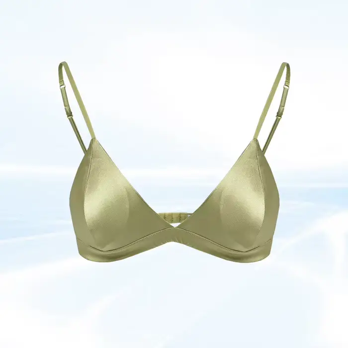 Soutien-gorge triangle en nylon sans armature pour femmes, coupe élégante, maintien parfait, confort toute la journée, occasions spéciales et quotidiennes