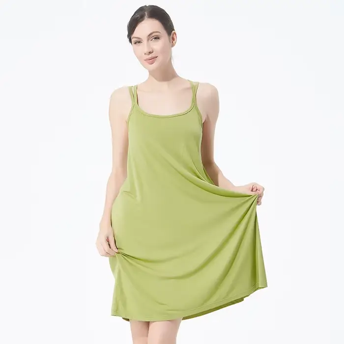 Chemise de nuit en Modal pour femmes, grande taille 4XL 5XL 6XL 7XL, Sexy, bretelles Spaghetti, vêtements de nuit doux et décontractés, peignoir d'été