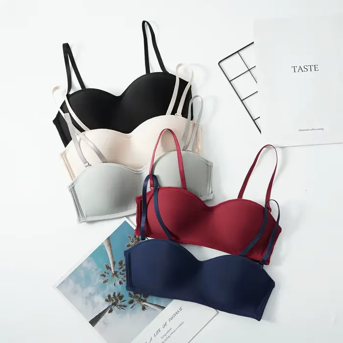 Soutien-gorge sans bretelles amovible, sans armatures, sexy, antidérapant, confortable, ajusté, sans couture, invisible