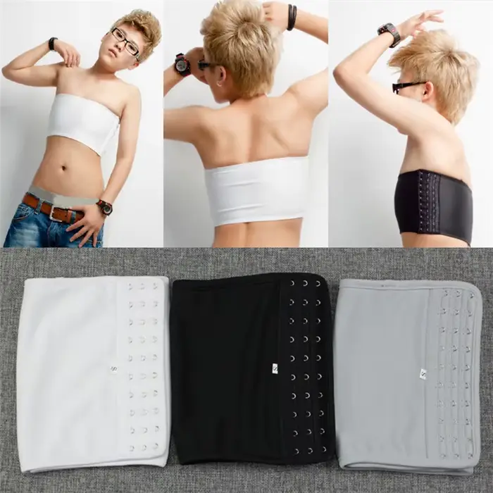 Tomboy-Soutien-Gorge Intime Crop Les Lesbiennes, Slim Chest, Breast Binder, Précieux Top Undershirt, Boob Tube Top, BanRib Strapless