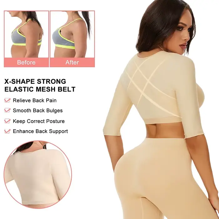 Shaper dámské rameno ochablé komprese post-chirurgie uzavření přední rámované podprsenka tílko Shapewear zpět podporu těla Shaper
