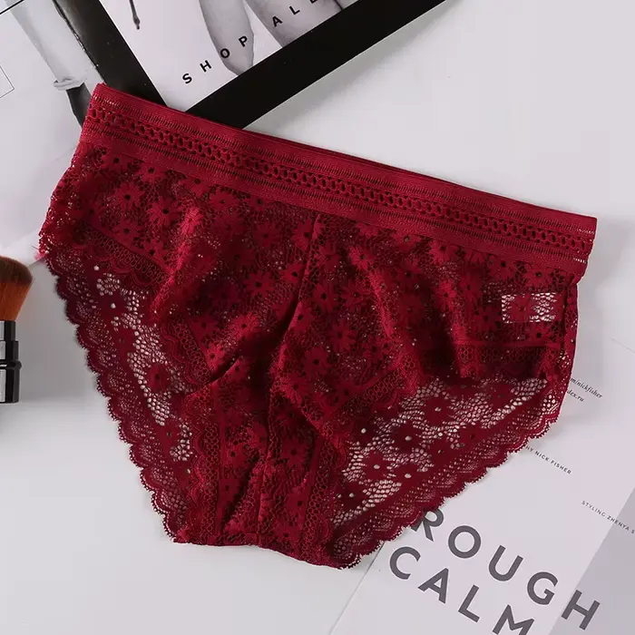 Culotte Sexy en dentelle pour femmes, sous-vêtements transparents, doux, style japonais