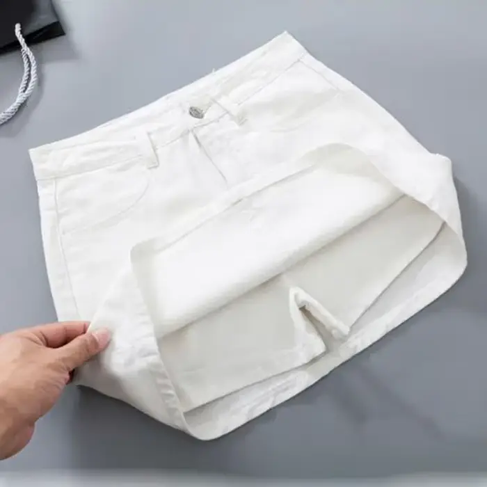 Lucyever-Mini jupe trapèze taille haute pour femme, jupes courtes basiques, style coréen, poches, no