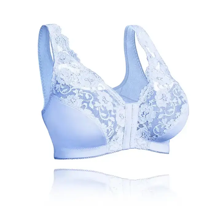 Velká velikost krajka podprsenka žena pevné černé bílé přední uzavření Bralette žena sexy prodyšné pohodlné spodní prádlo pro ženy