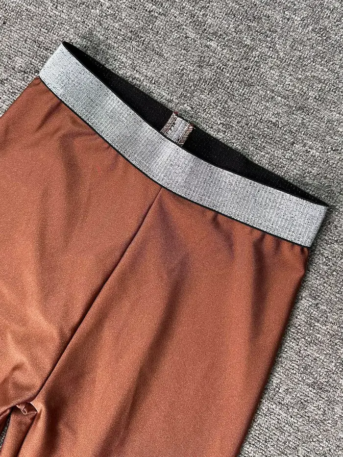 Leggings à étriers brillants, pantalons de Yoga, tenues de fête Rave, collants transparents Sexy, Cl
