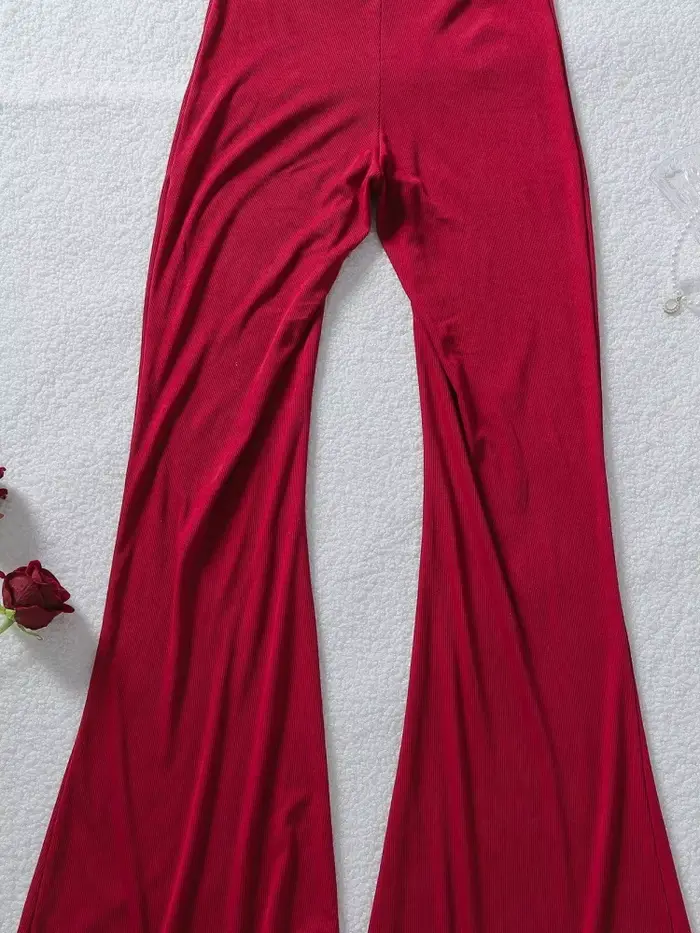 Sada body červené prolamované, sexy sochařské spodní prádlo, elegantní a luxusní design, ideální pro klubové párty a každodenní oblečení.