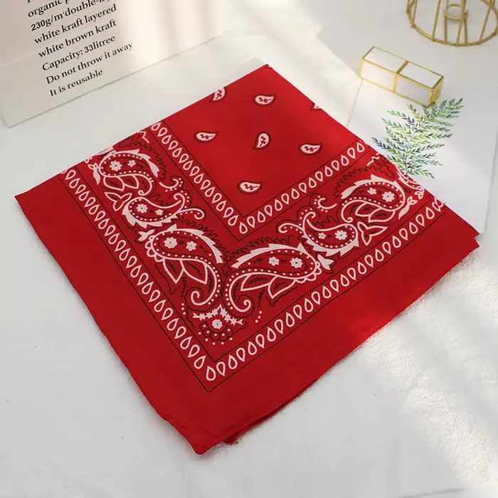 Bandana tête carrée Hip Hop foulards noirs femmes sport Bandana bandeau de cheveux foulard de cou sp
