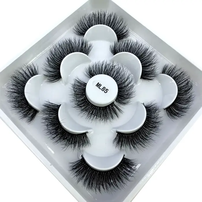 Nouveau 5 paires 8-25mm naturel 3D faux cils faux cils kit de maquillage vison cils extension vison 
