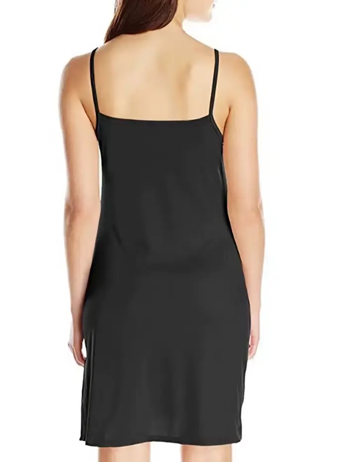 Dámské noční košile, Dámské letní noční košile, Jednobarevné, V-Neck, Namontované košilky, Domácí oblečení, Noční košile