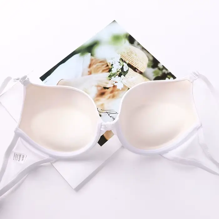 2025 nové módní jednobarevná podprsenka push-up A-B Cup tlačítko přední ženy sexy jednoduché spodní prádlo spodní prádlo