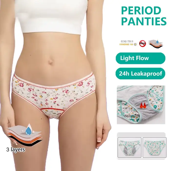 Menstruační kalhotky, fyziologické spodní prádlo proti protečení pro dívky