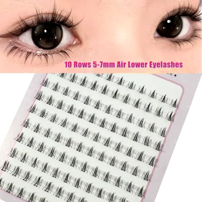 10 rangées sous Extension de cils cils personnels maquillage professionnel greffage de grappes indiv
