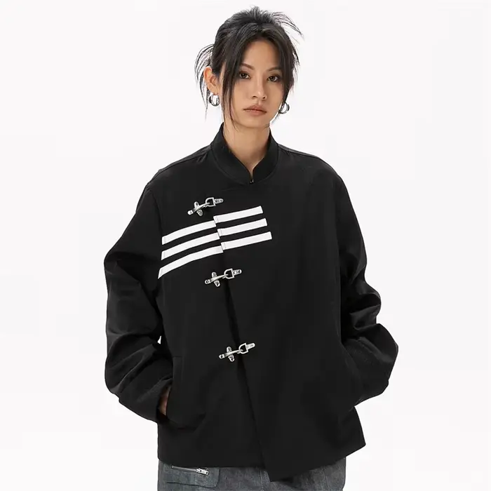 Veste de style chinois surdimensionnée pour femme, blazer femme, vêtements extérieurs, haute qualité