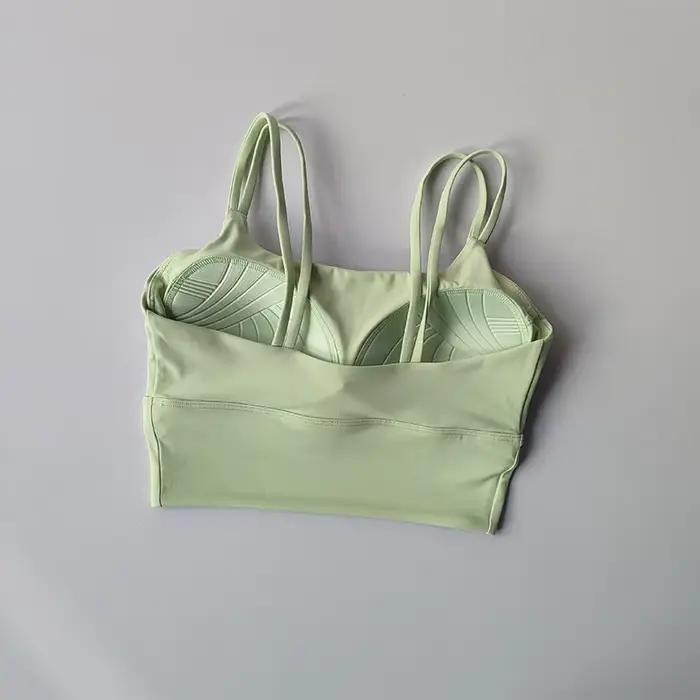 Soutien-gorge de sport intégré avec bretelles, soutien-gorge de style gilet de beauté absorbant les chocs pour femmes, combinaison de yoga Pilates pour course à pied
