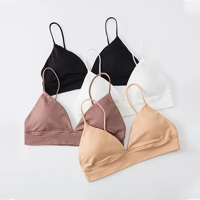 French Triangle podprsenka pro ženy, trubkový top, Sexy, bezešvé, košilka, bezdrátový, bez zad, spodní prádlo, Bralette, léto