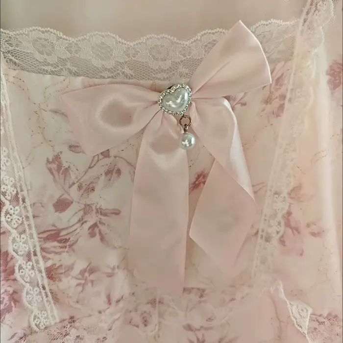 Robe mi-longue à manches longues pour femmes, douce princesse, imprimé Floral, taille flatteuse, nœu