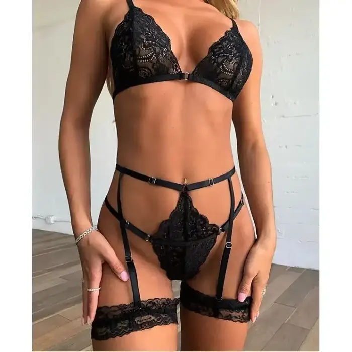Soutěž Tanga pro ženu, Sexy Body s krajkou a kolovrou, sexy oblečení pro ženu, podprsenka a kalhotky, podvazkový pás