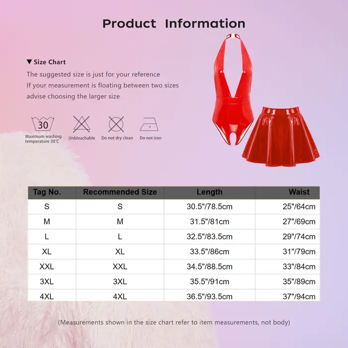 Sissy-Ensemble de lingerie en cuir pour femme, licou, entrejambe ouvert, batterie, mini jupe, vêtements de nuit tentants