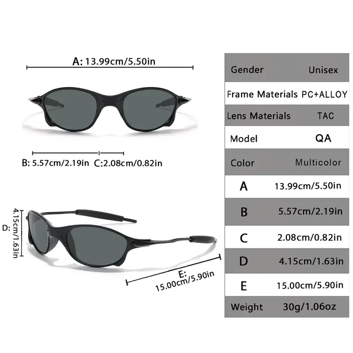 Lunettes de soleil polarisées pour hommes et femmes, monture métallique, Protection UV, pour Sports 