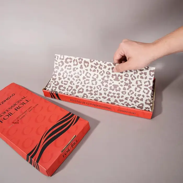 Papírové listy pro barvení vlasů leopard vzor 300 kusů stylový účes příslušenství pro ženy zvláštní příležitosti