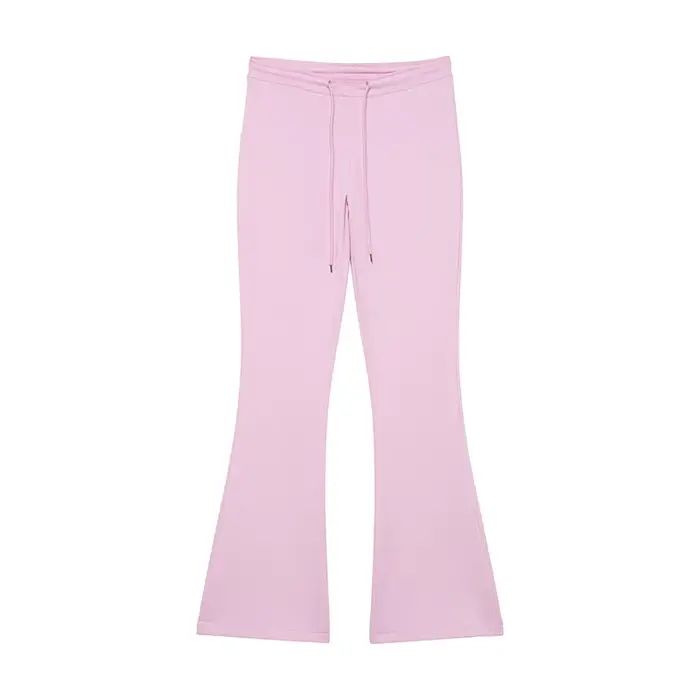 Willshela femmes mode solide cordon Flare pantalon Vintage haute taille élastique pleine longueur fe