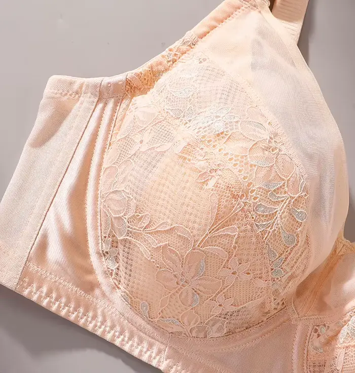 Dámská krajková podprsenka s kosticemi, podprsenka s plným pokrytím, měkká nit, sexy spodní prádlo, push-up bralette, 34, 36, 38, 40, 42, 44, 46, 48 B, C, D, E F