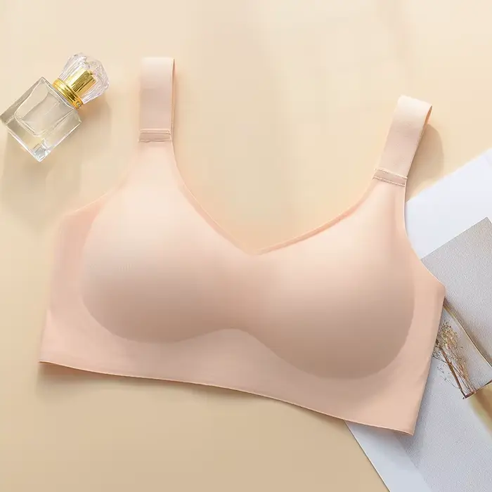 Soutien-gorge sans couture Jelly Support pour gros seins, coupe ajustée, Push-up Anti-affaissement, 