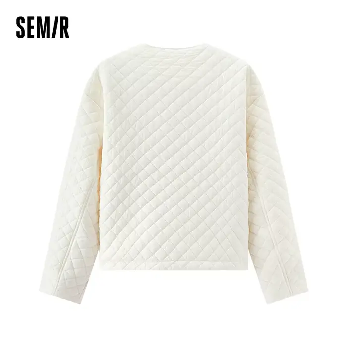 Semir manteaux femmes rembourré texturé diamant couche intérieure ample décontracté 2025 hiver cordo