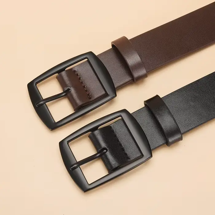 Nouvelle ceinture de luxe pour hommes ceinture en cuir PU boucle ardillon en métal de haute qualité 