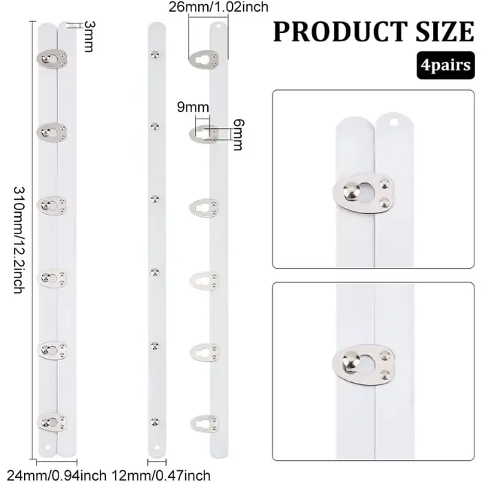 Busks corset en acier à ressort pour femme, corset blanc avec crochet et fermeture des yeux pour la 
