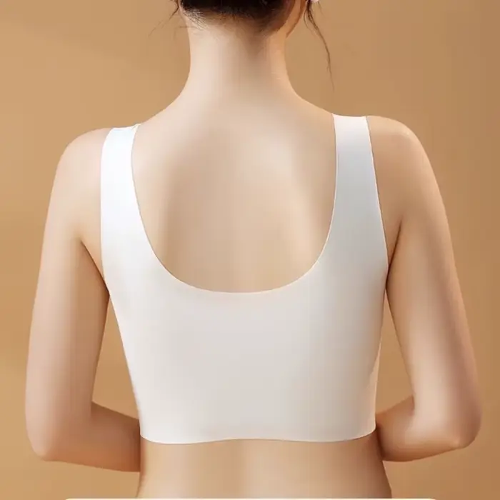 Podprsenka pro náprsenku žen v březích, sexy, s knoflíkem vpředu, antifallovací, bezešvý, krásný záda, tenká