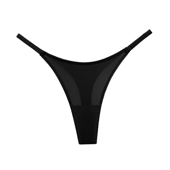 Sexy spodní prádlo: Dámské nízko pasované tanga a kalhotky, bezešvé dámské spodní prádlo, plážový styl