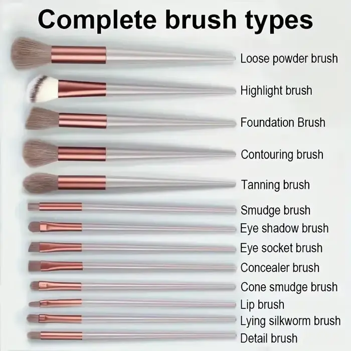 Ensemble de pinceaux de maquillage doux et moelleux, fond de teint cosmétique, poudre, fard à barrag