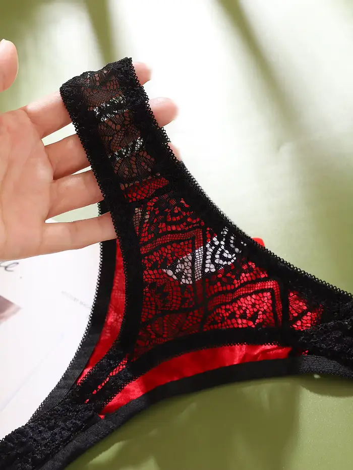 Sexy tanga pro ženy, průhledné kalhotky, střední basový pas, dámské spodní prádlo, barevný blok, ženské intimní prádlo