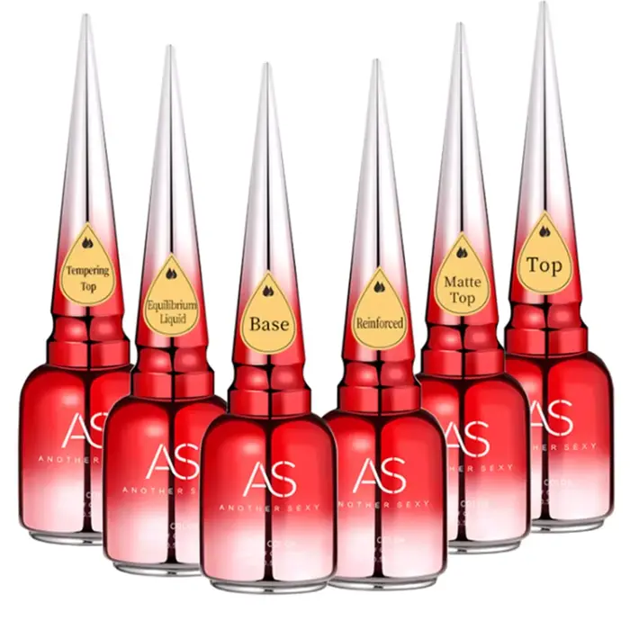 AS 15ml diamant couche de finition Gel vernis à ongles tremper UV LED Gel vernis sans essuyage haute