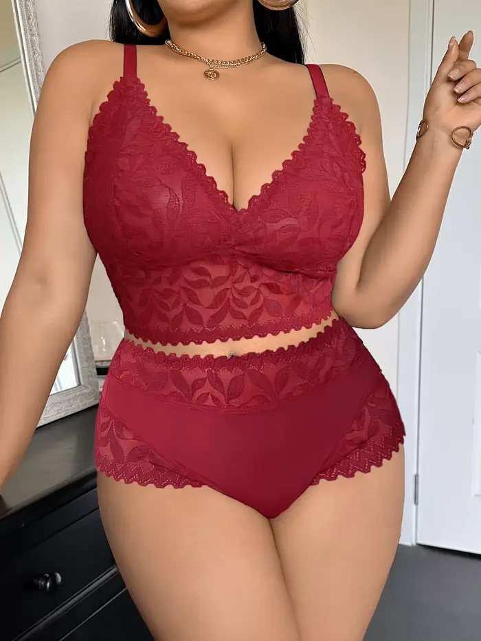 Sexy jemné spodní prádlo s květinovou krajkou pro ženy velkých rozměrů pohodlné a svůdné