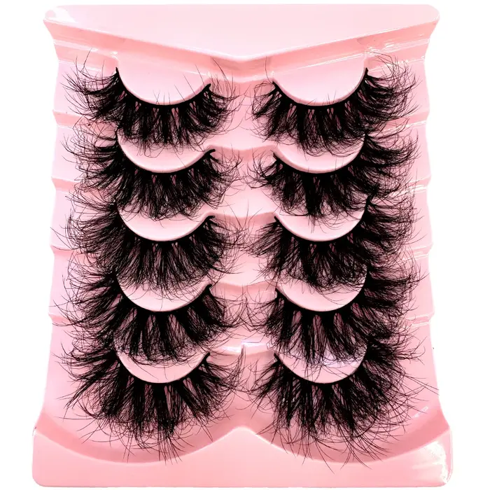 Faux cils longs et moelleux 3D en Faux vison, naturels, Volume doux et dramatique, Extension de cils