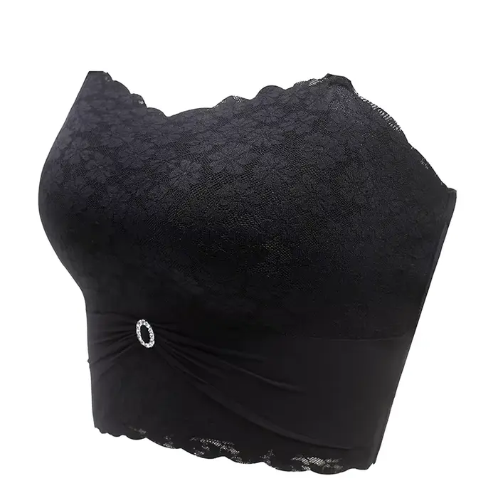 Sexy bez ramínek Bralette pevný polyester elastan a nylon pro ženy velké velikosti push up minimizer podprsenka bezešvé speciální příležitosti