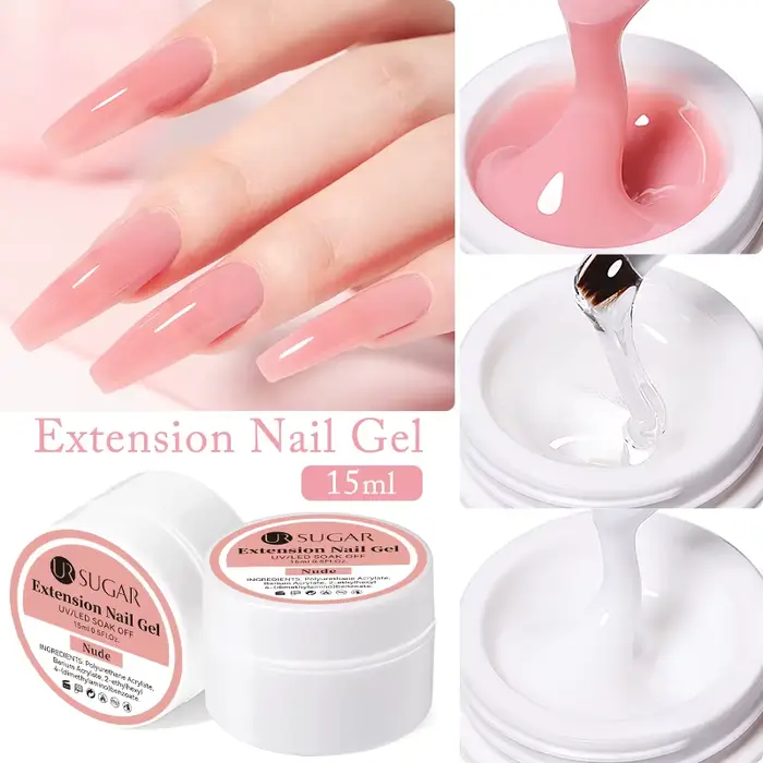 UR SUGAR – vernis à ongles UV LED, gelée d'extension, blanc laiteux, rose clair, 15ml, outils de man