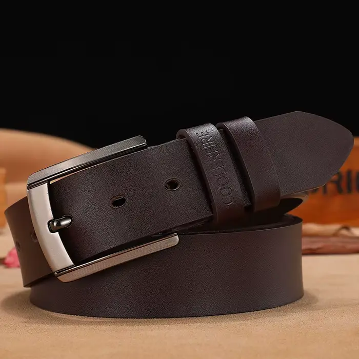 Ceinture en cuir véritable pour hommes, de haute qualité, de luxe, de styliste, en peau de vache, à 
