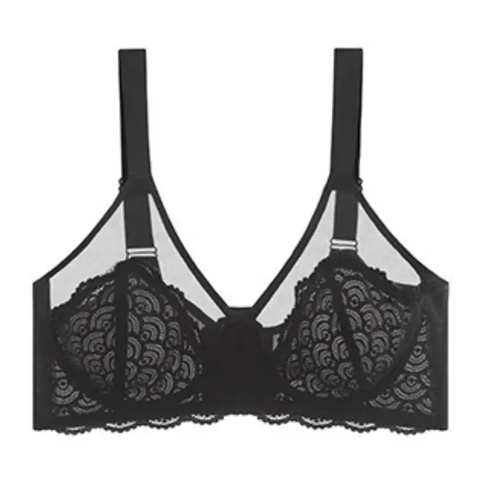 Sexy ultratenká krajková podprsenka s paměťovou pěnou pro ženy, velké velikosti, push-up, krásná záda, nastavitelná, pro každodenní a speciální příležitosti