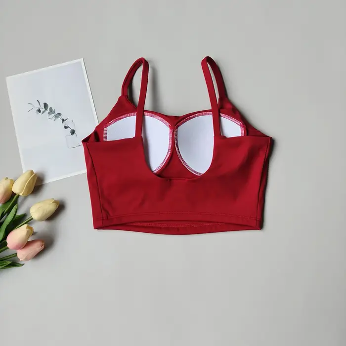 Soutien-gorge de sport respirant pour femmes, haut de fitness, soutien-gorge de sport push up, couss