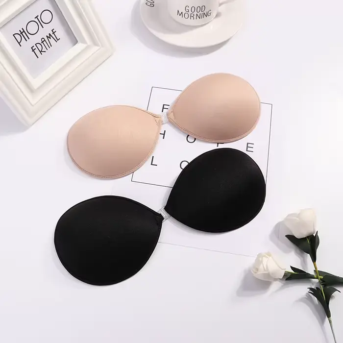 Soutien-gorge invisible en silicone push-up sexy sans bretelles, rehausseur de poitrine adhésif discret pour femme, cache-tétons printemps-été