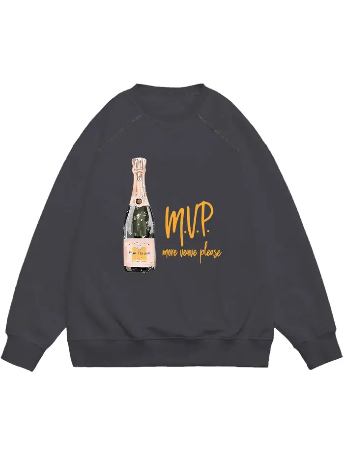 Chemises de Protection Imprimées Champagne, Sweats à Capuche Décontractés pour Femme, Collection Hiv