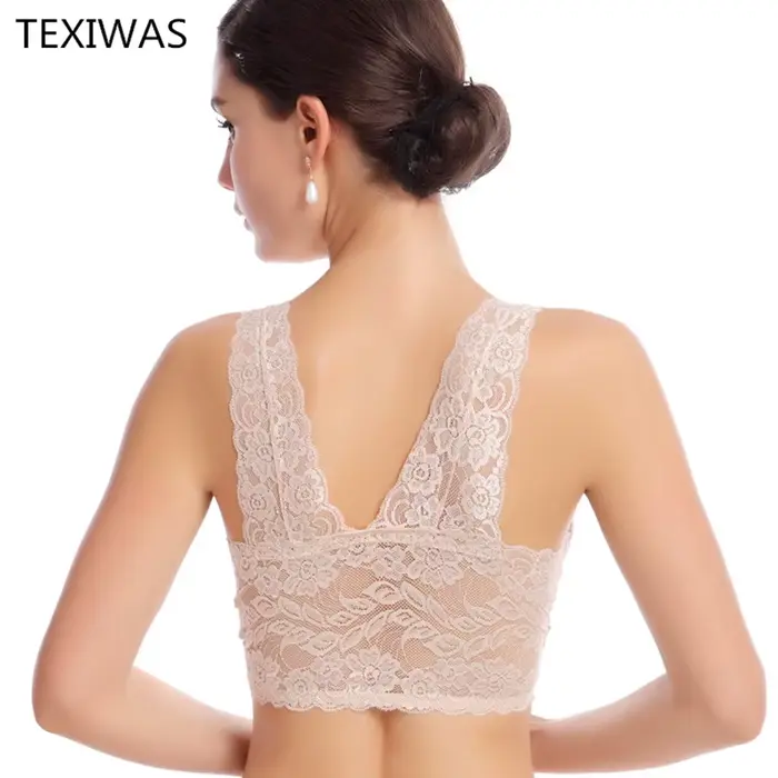 Bezešvá květinová krajka a bavlněná podprsenka pro ženy, elegantní a sexy nosit každý den nebo nabídnout pro zvláštní příležitosti