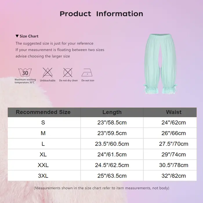 Bloomers en polyester à volants et dentelle pour femmes, inspiration victorienne et style Lolita, idéal pour cosplay et soirées à thème