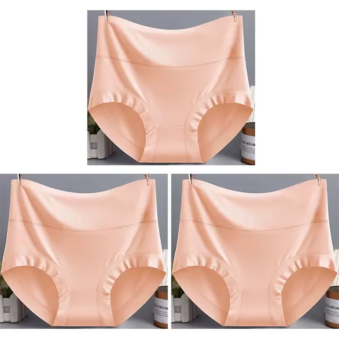 3 pièces femmes Modal culottes femme confortable sans couture caleçons slips amples filles solide so