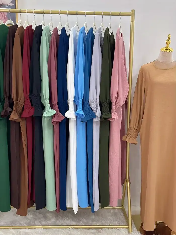 Ramadan Abaya dubaï caftan Robe Longue musulmane turquie Abayas pour la prière vêtements islamiques 