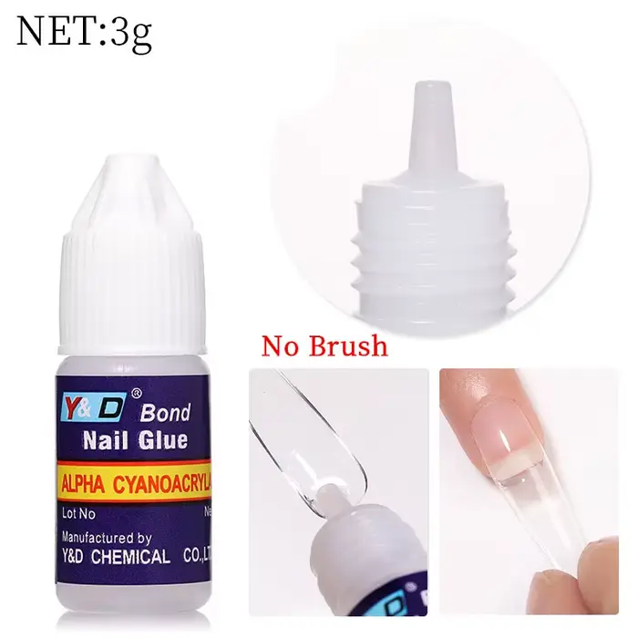 Colle à ongles Super forte, pointes acryliques et strass, colle professionnelle pour ongles, 2g/3g/7